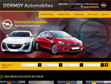 Tablet Screenshot of dormoy-automobiles.fr